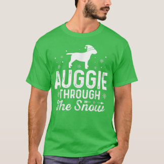 Camiseta Auggie no Natal Engraçado da Neve Ano Novo D
