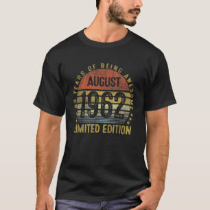 Camiseta August 1962 60th Birthday Vintage