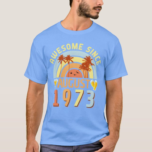 Camiseta August 1973 Vintage family (Frente)