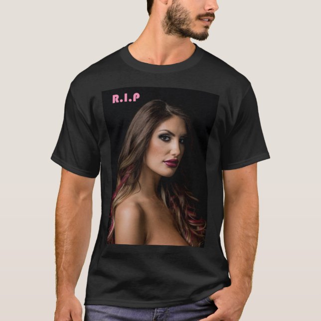 Camiseta August Ames T-shirt descansada em paz (Frente)