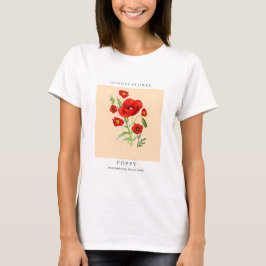 Camiseta August Birth Month Flower T-Shirt