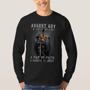 Camiseta August Cara Filho De Deus Um Homem De Fé Um Guerre