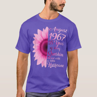 Camiseta August Girl 1967 TShirt 55 Anos 55