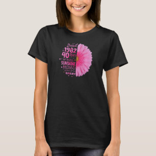 Camiseta August Girl 1982, 40 anos, 40 anos