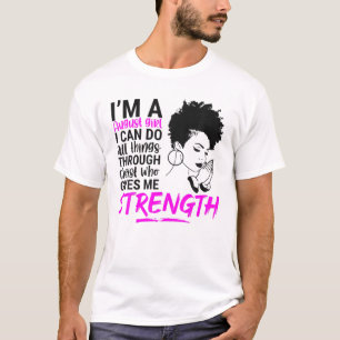 Camiseta August Girl Birthday Rainha Cristo Jesus Força W