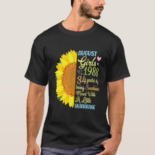 Camiseta August Girls 1988 34 Anos De Mistura De Sol