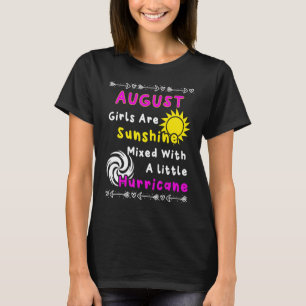 Camiseta August Girls É Sunshine Misturada Com Um Pequeno M