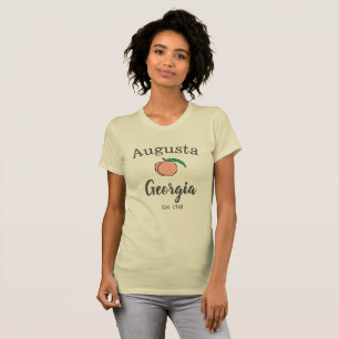 Camiseta Augusta Georgia Peach T-Shirt para mulheres 2