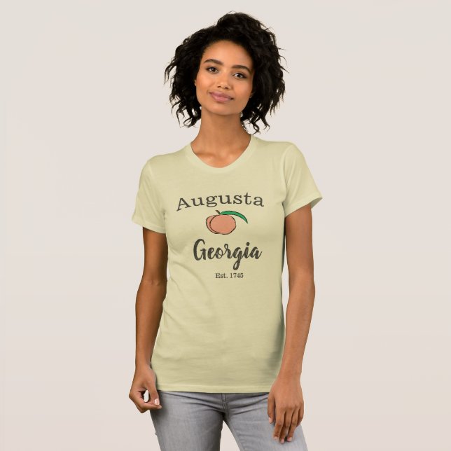 Camiseta Augusta Georgia Peach T-Shirt para mulheres 2 (Frente Completa)
