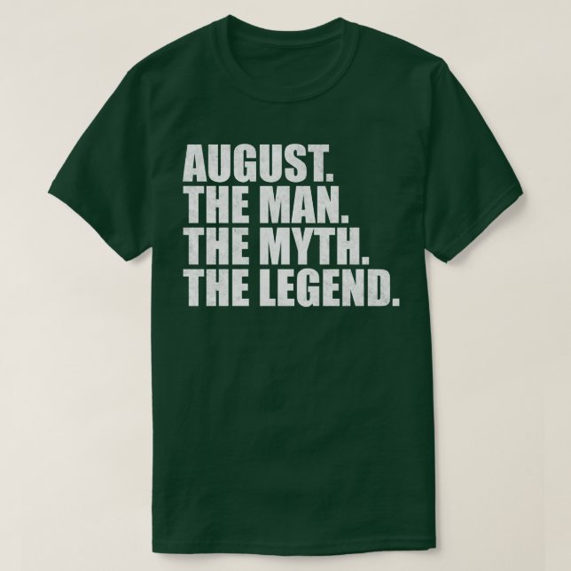 Camiseta AugustAugust Name August name (Frente do Design)
