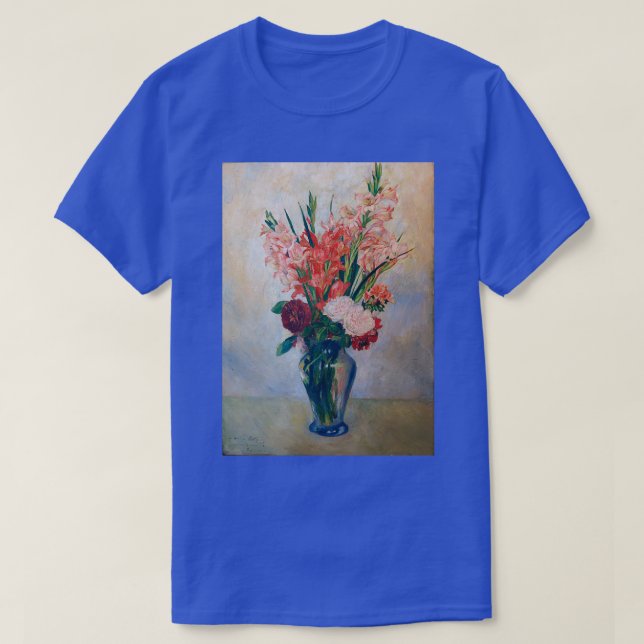 Camiseta Auguste Renoir Gladioli 1885 (Frente do Design)
