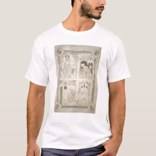 Camiseta Augustine nos pés do cristo & do escrevente