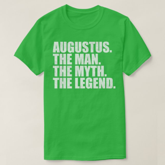 Camiseta Augustus Nome Augustus Nome próprio Augustus (Frente do Design)