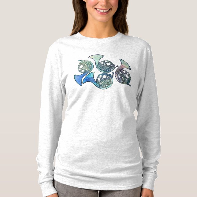 Camiseta Aula de Banda de Trompa Francesa (Frente)