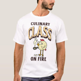Camiseta Aula de culinária no professor de chef de cozinha