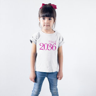 Camiseta Aula de escola rosa minimalista