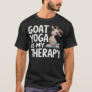 Camiseta Aula de Meditação Amante de Animais Cabra Engraçad