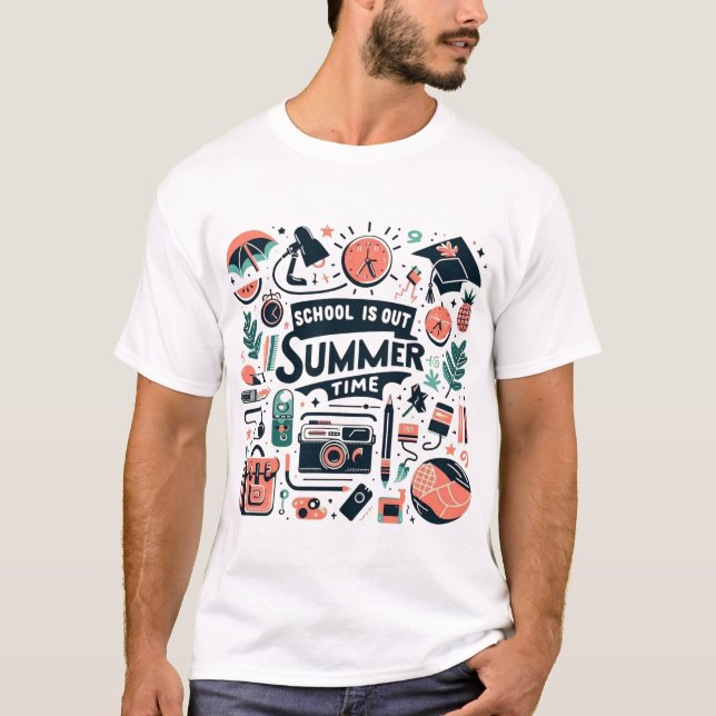 Camiseta Aulas Acessas - Diversão no Verão (Frente)