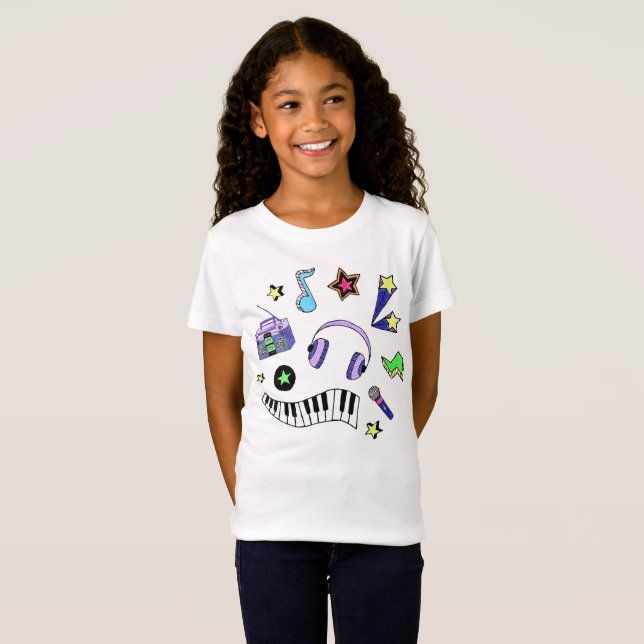 Camiseta Aumente a música (Frente Completa)