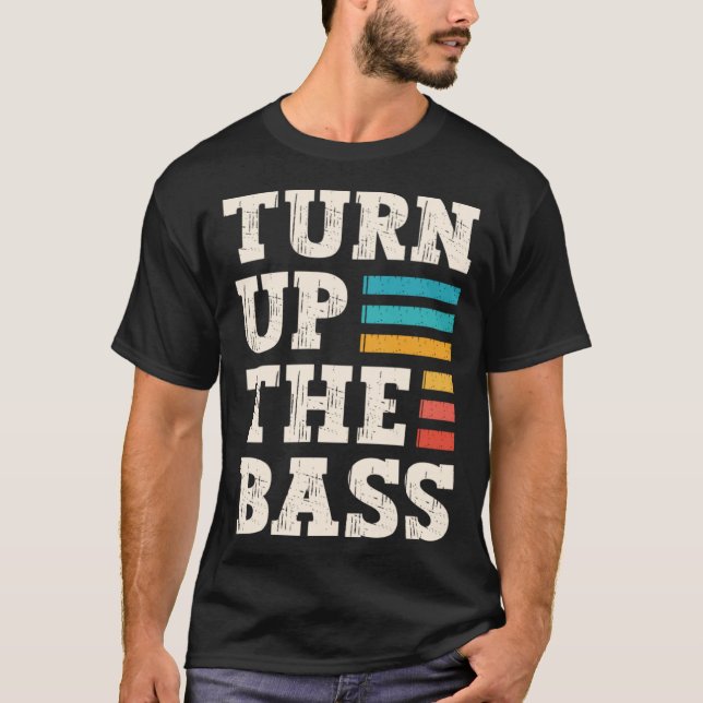 Camiseta Aumente A Música Do Instrumento De Som De Volume B (Frente)