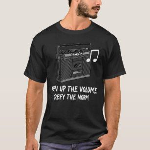 Camiseta Aumente o volume, desafie o Alternativo Rock norma