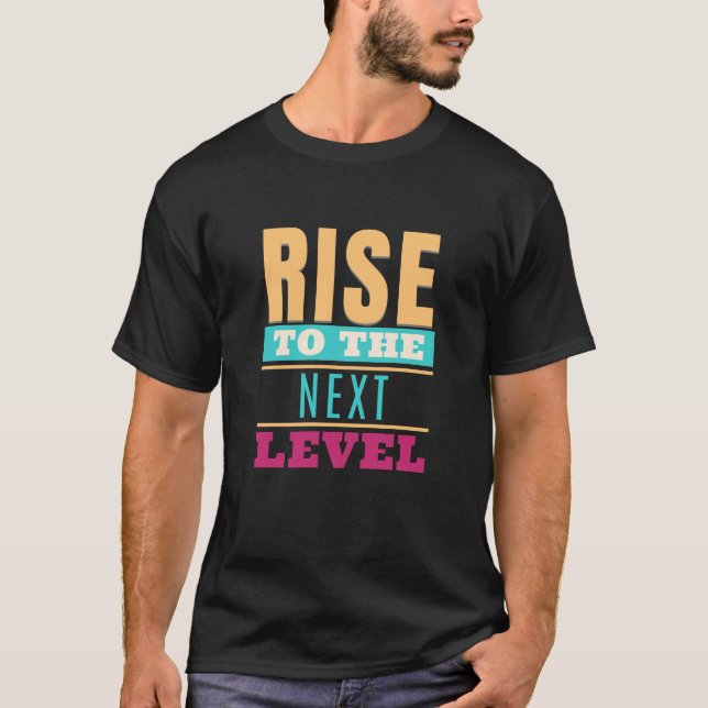 Camiseta Aumente para o inspirador de motivação de cotação  (Frente)