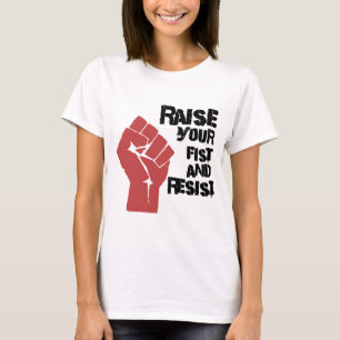 Camiseta Aumente seu punho e resista-o
