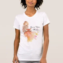 Camiseta Aumente sua mente Leitura do Livro da Mente é a vi