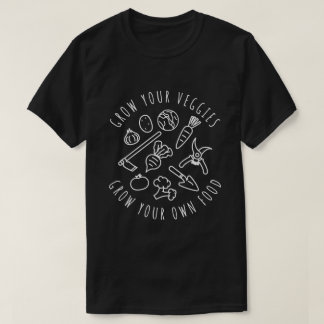 Camiseta Aumente Suas Veggies, Cresça Sua Própria Comida T-