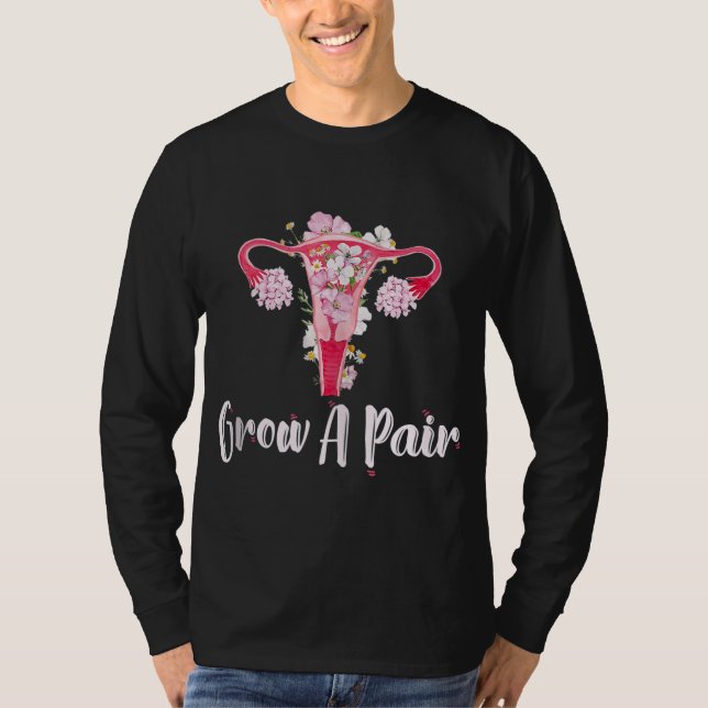 Camiseta Aumente Um Par - Empoderamento Do Útero Feminista  (Frente)