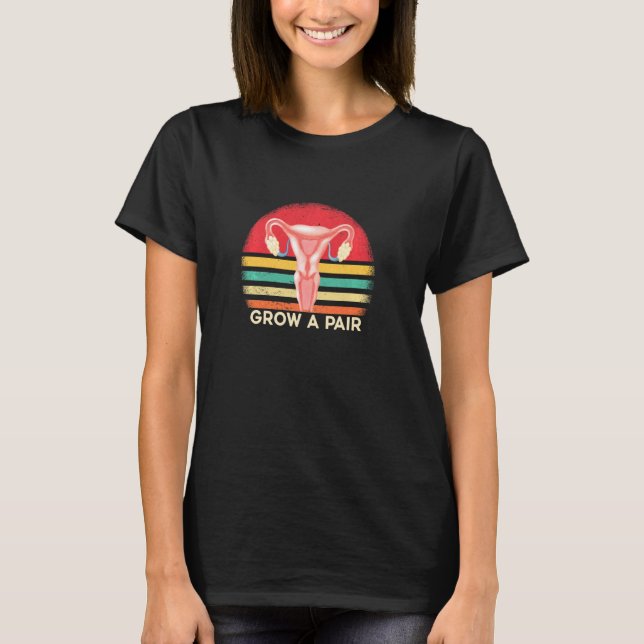 Camiseta Aumente Um Retrovisor De Empoderamento Uterus Femi (Frente)