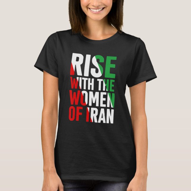 Camiseta Aumento Com As Mulheres Do Irã (Frente)