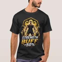Camiseta Aumento de Força +50%: Jogos de RPG e Levantamento