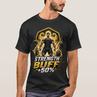 Camiseta Aumento de Força +50%: Jogos de RPG e Levantamento