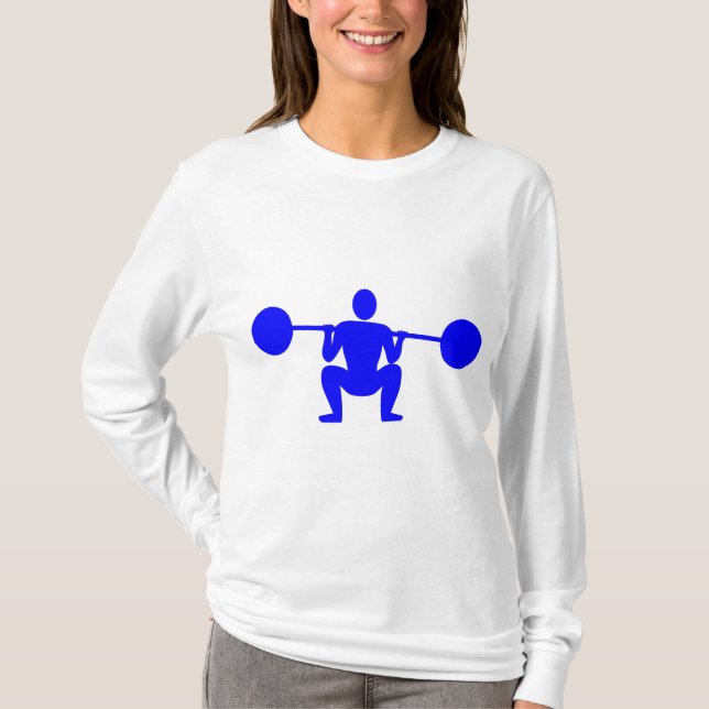 Camiseta Aumento de peso 01 - Azul (Frente)