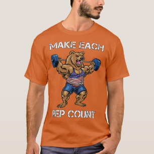Camiseta Aumento De Peso Engraçado Faça Com Que Cada Rep Co