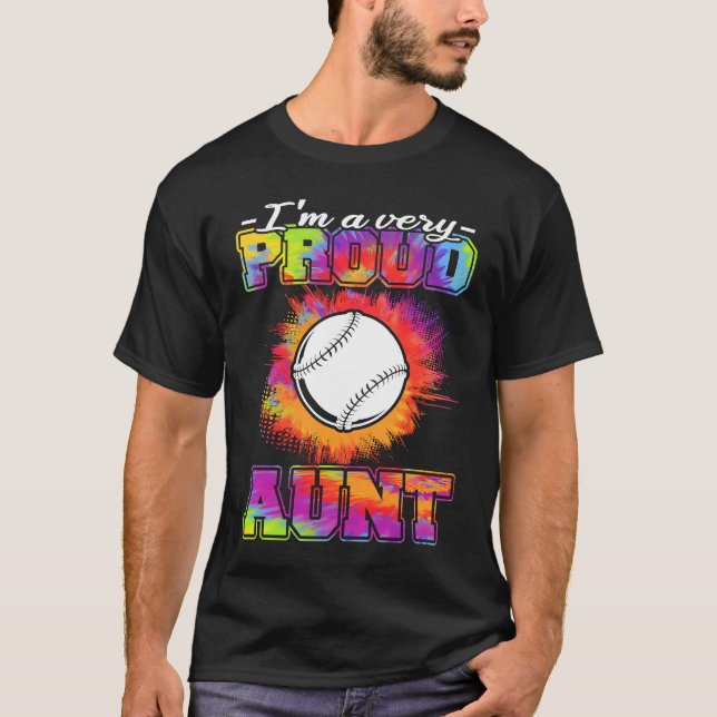 Camiseta Aunt Of A Baseball Player  Baseball (Frente)