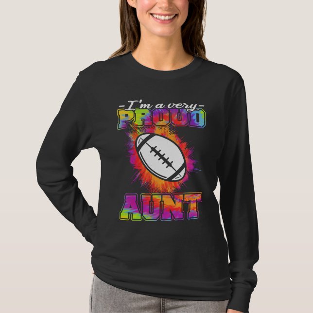 Camiseta Aunt Of A Footballplayer  American Football (Frente)