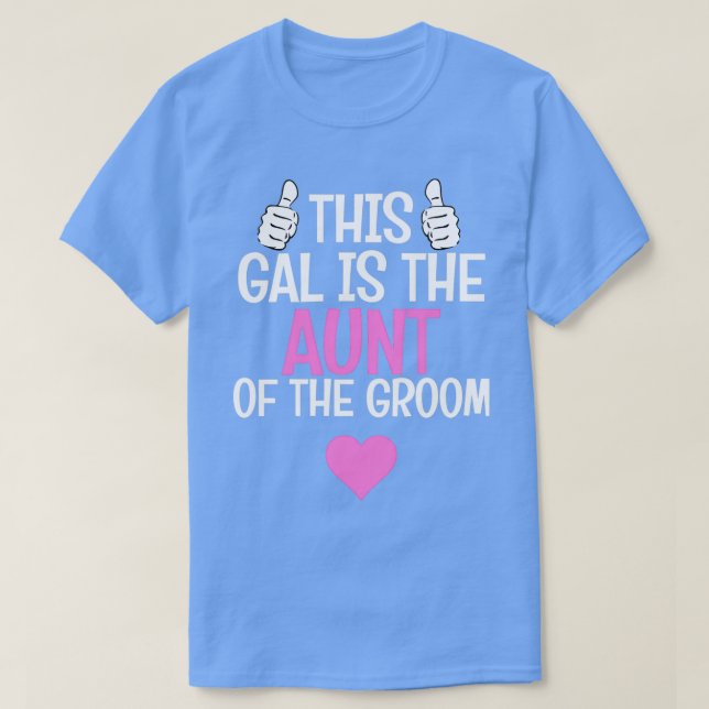 Camiseta Aunt Of The Groom Wedding Gift (Frente do Design)