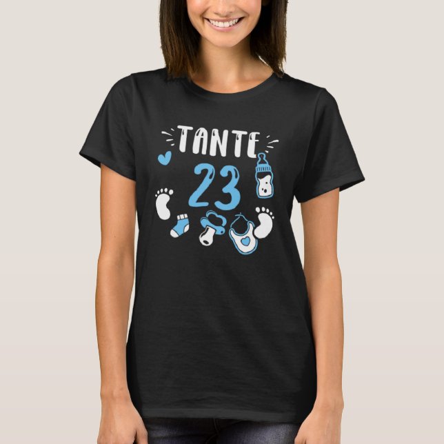 Camiseta Aunt Tante 23  Baby Boy Sayings (Frente)