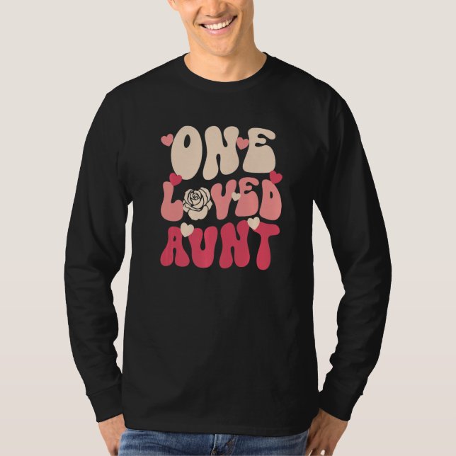 Camiseta Aunt Valentine One Loved Aunt Happy Valentines Day (Frente)
