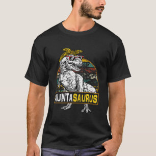 Camiseta Auntasaurus Leopard T Rex Dinossaur Aunta Saurus M
