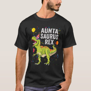 Camiseta Auntasaurus T Rex Dinossaur Aunta Família Correspo