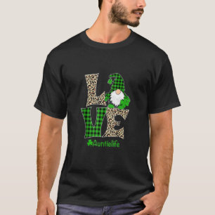 Camiseta Auntie Aunti Dia de São Patrício Gnomo Irlandês