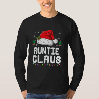 Camiseta Auntie Claus Shirt Christmas Pajama Family