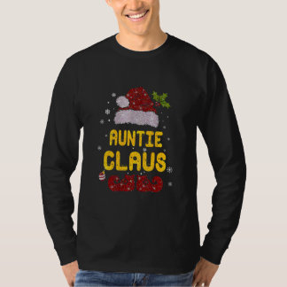 Camiseta Auntie Claus Shirt Christmas Pajama Family