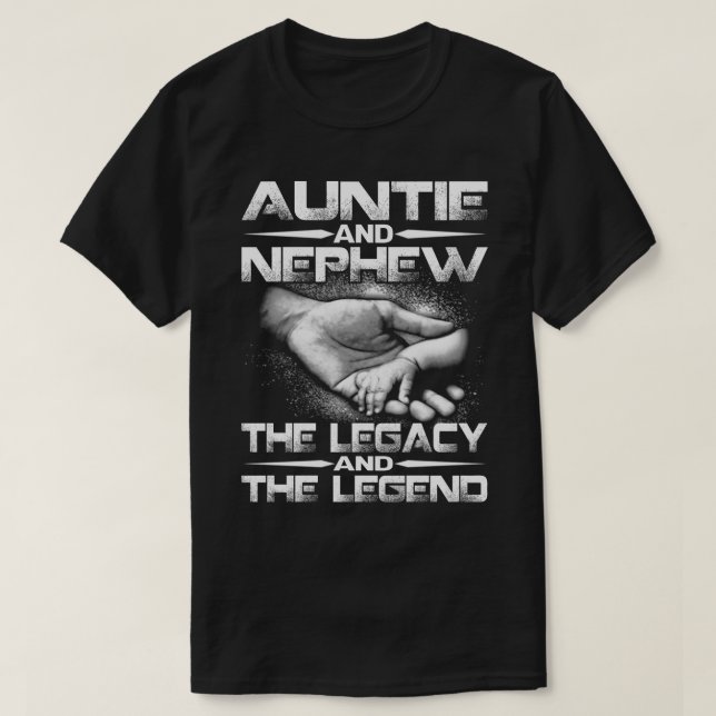 Camiseta AUNTIE E NEPHEI A Lenda e o Herdado T-shir (Frente do Design)