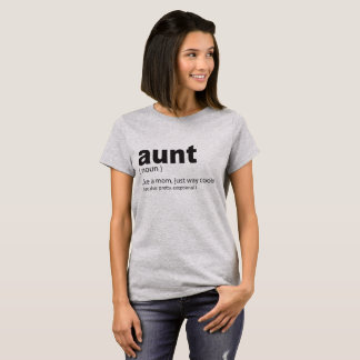 Camiseta auntie engraçado citações da tia definição