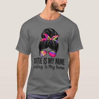 Camiseta Auntie Is My Name Spoiling Is My Game Funny Auntie