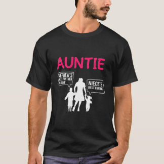 Camiseta Auntie Is The Best Family Members Niece And Nephew